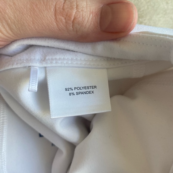 NWOT - PETER MILLAR Performance Laura Wrap Golf Skort - White/Navy SIZE L - Picture 10 of 12